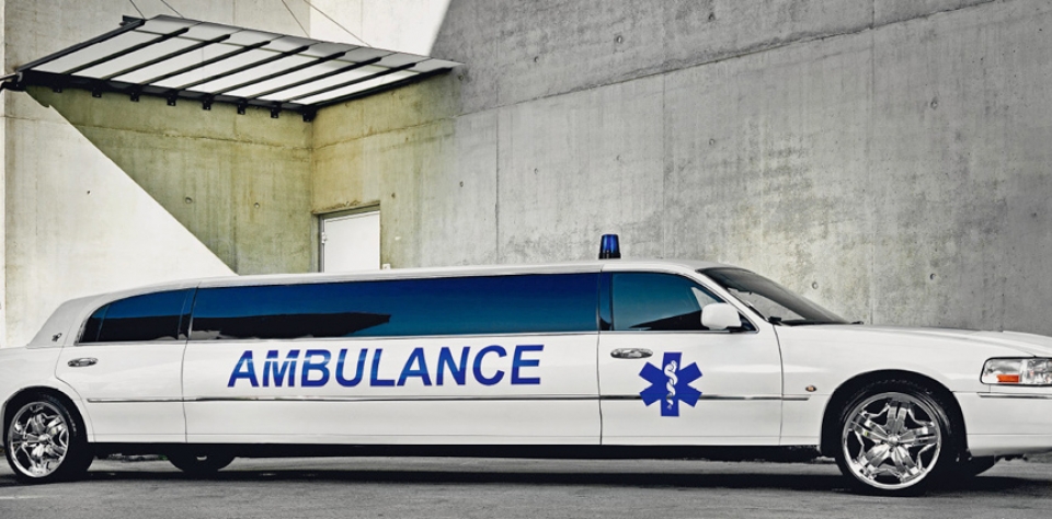 Limousine Turned Ambulance — Only in Dubai